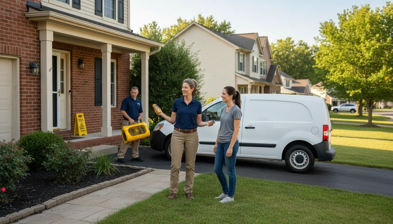 Residential water damage restoration in Sheldon, WI